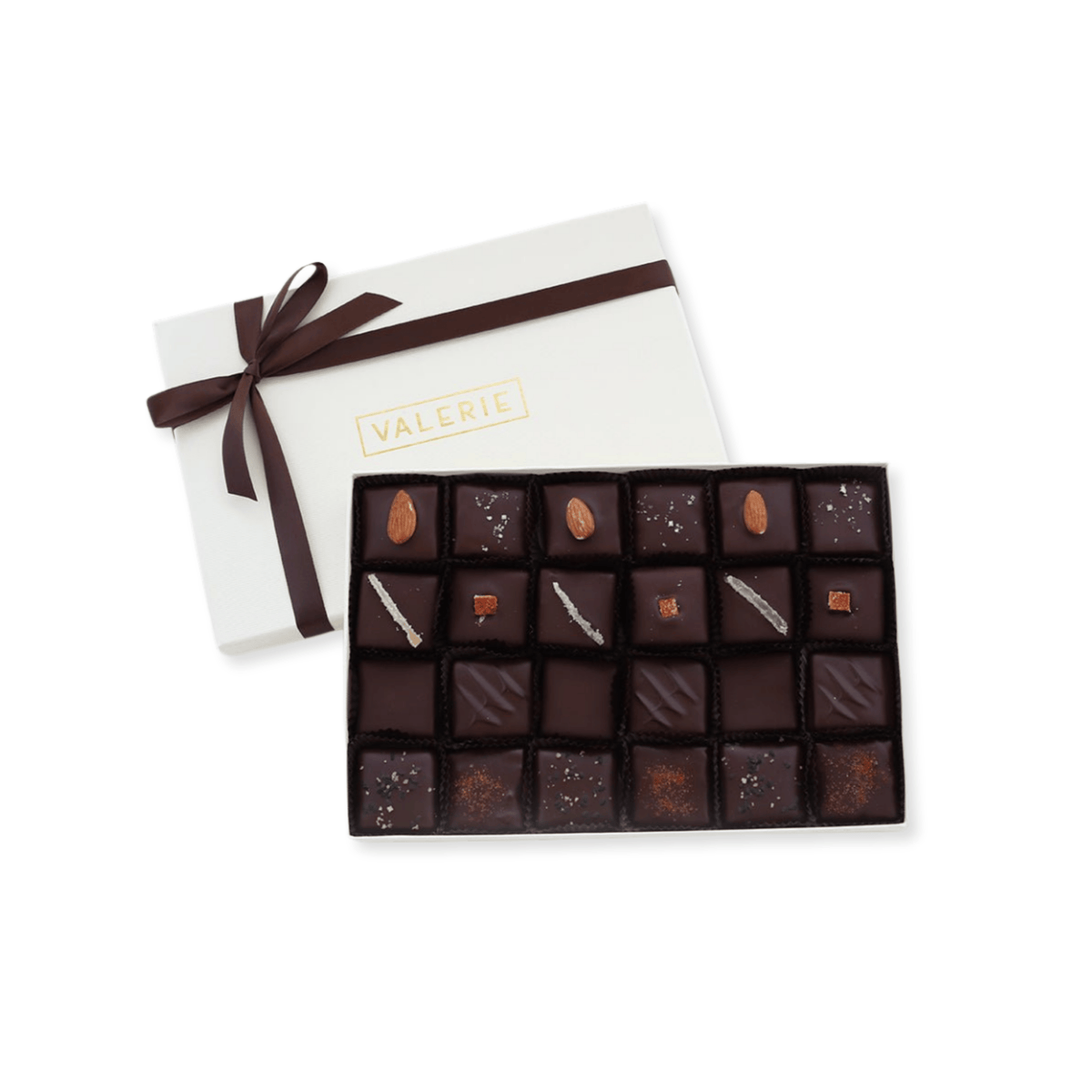 Assorted Toffee in Bittersweet Chocolate, 24 Piece Box