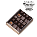 Box of chocolates with 'The New York Times Wirecutter' text on a white background