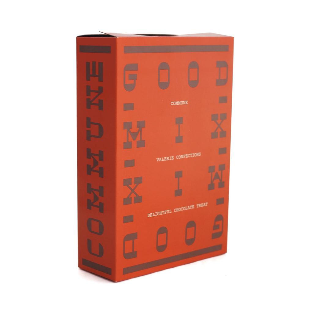 Good Mix packaging designed in collaboration with Commune, showcasing modern typography and branding.